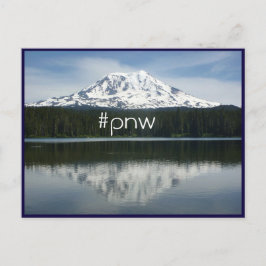 Cartão Postal #pnw (hashtag Pacific Northwest) com o Monte Adams