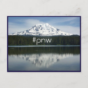 Cartão Postal #pnw (hashtag Pacific Northwest) com o Monte Adams