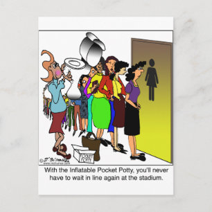 Cartão Postal Pocket Potty Inflável
