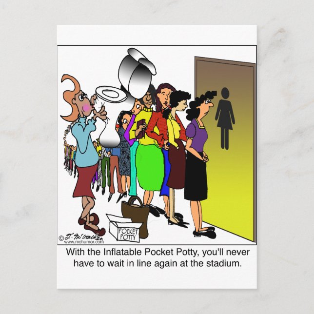 Cartão Postal Pocket Potty Inflável (Frente)