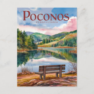 Cartão Postal Pocono Mounains Pensilvânia Relax