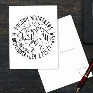 Cartão postal Poconos Retro Pensilvânia