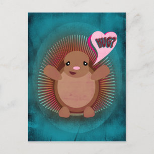 Cartão Postal Pocupine Hug