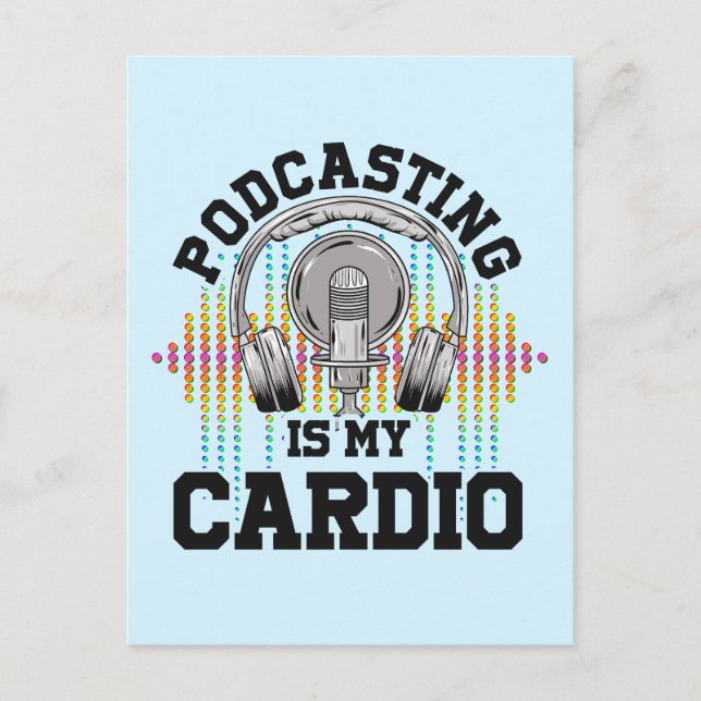 Cartão Postal Podcast Content Creators Radio Show Podcasting (Frente)