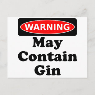 Cartão Postal Pode Conter Gin