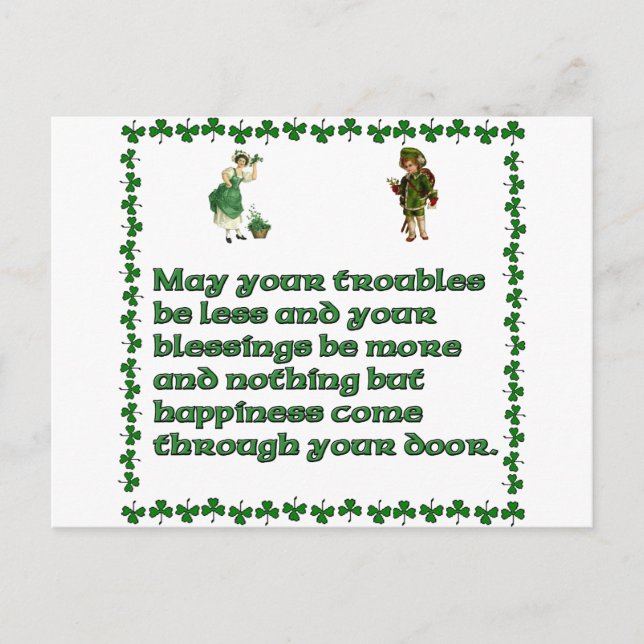 Cartão Postal Podem seus problemas ser menos (Frente)