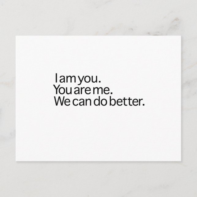 Cartão Postal Podemos Fazer Melhor (Frente)