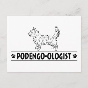 Cartão Postal Podengo Pequeno, português Humoroso