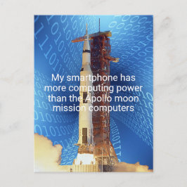 Cartão Postal Poder Computacional do Apollo 11