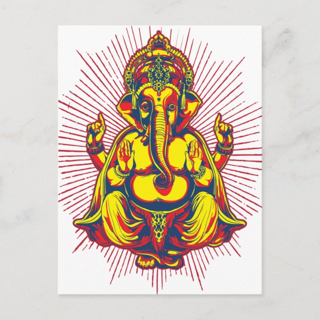 Cartão Postal Poder de Ganesh (Frente)