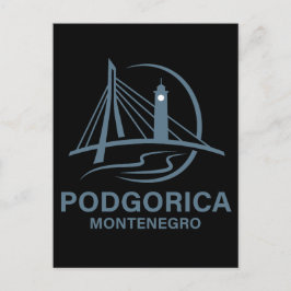 Cartão Postal Podgorica Montenegro Europa