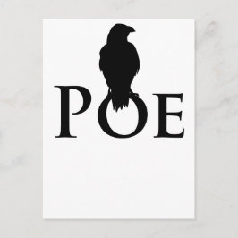 Cartão Postal Poe Edgar Allan Poe e o corvo