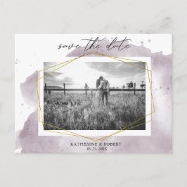 Cartão Postal Poeira Dourada e Malva | Foto Salvar Data