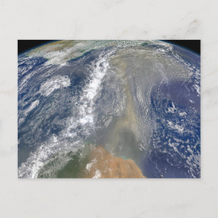 Cartão Postal Poeira em direção à América do Sul