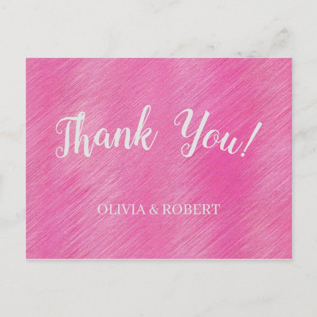 Cartão Postal Poeira rosa moderna sobre madeira (Frente)