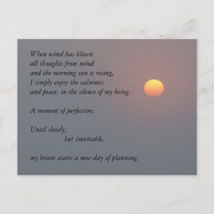 Cartão Postal Poesia - Sol Ascensão