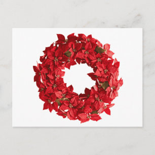Cartão Postal Poinsettia wreath.png
