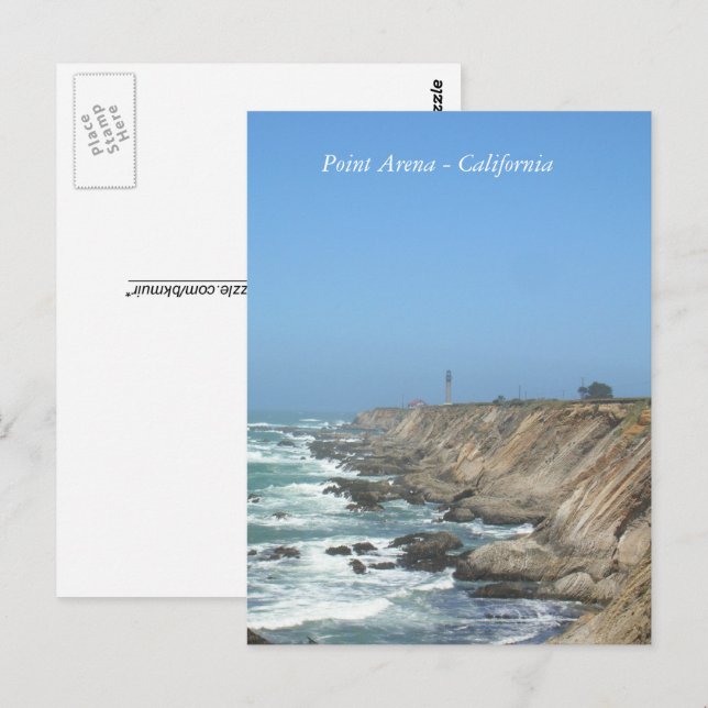 Cartão postal - Point Arena Califórnia (Frente/Verso)
