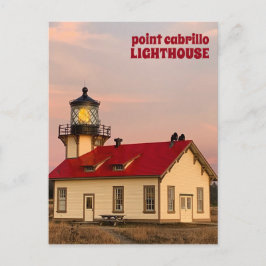 Cartão Postal Point Cabrillo LIGHTHOUSE California Sunset Viagem