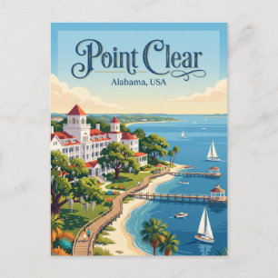 Cartão Postal Point Clear Alabama