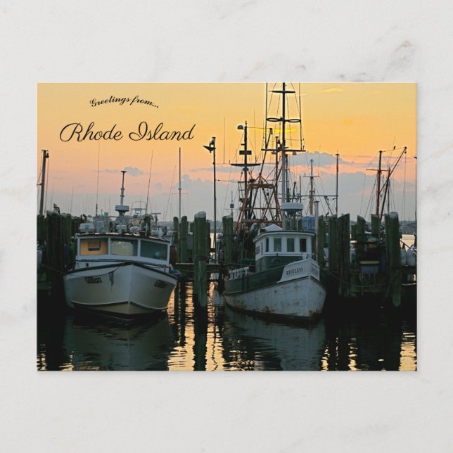 Cartão Postal Point Judith Narragansett Bay Rhode Island (Frente)