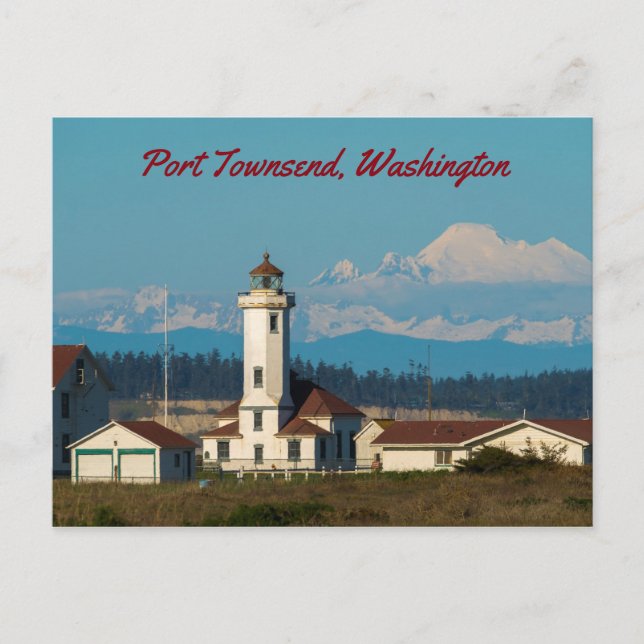 Cartão Postal Point Wilson Light - Port Townsend, Washington (Frente)