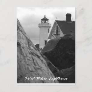 Cartão Postal Point Wilson Lighthouse, Port Townsend, Oregon