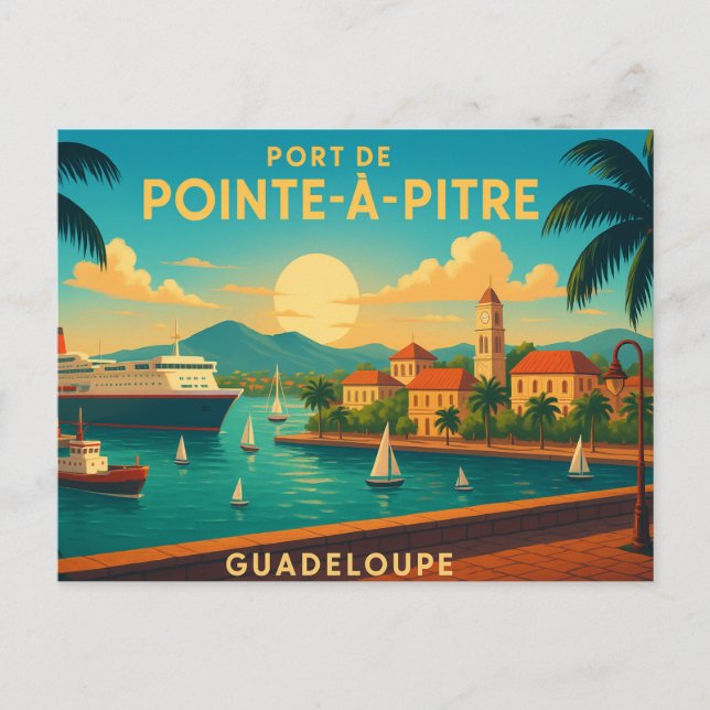Cartão Postal Pointe-à-Pitre Guadeloupe  (Frente)