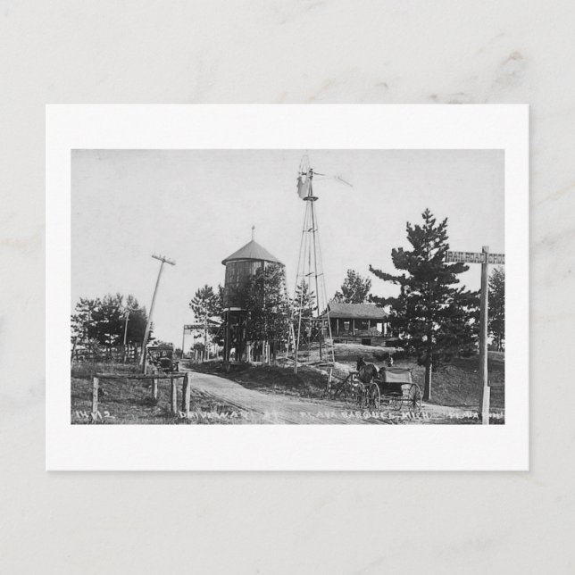 Cartão Postal POINTE AUX BARQUES MICHIGAN Louis Pesha (Frente)