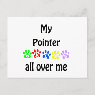 Cartão Postal Pointer Walks Design