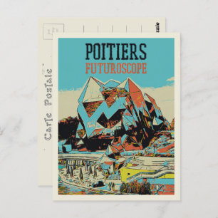 Cartão Postal Poitiers França vê o parque temático do futuro