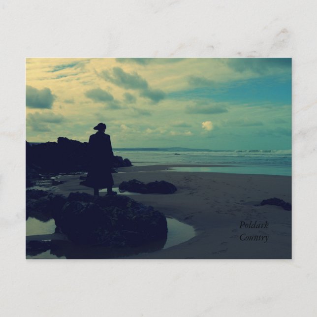 Cartão Postal Polblack Country Photo Cornwall Inglaterra (Frente)