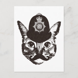 Cartão Postal Polícia de Bobby Cat