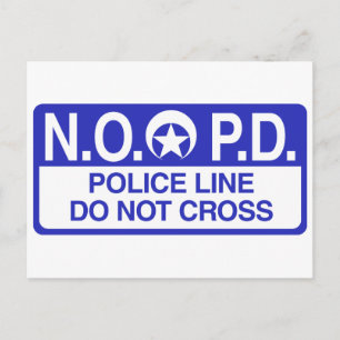 Cartão Postal Polícia de Nova Orleans