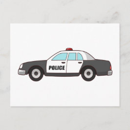 Cartão Postal Polícia de Polícia Patrulha Carro de Proteção