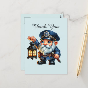 Cartão Postal Polícia legal obrigado