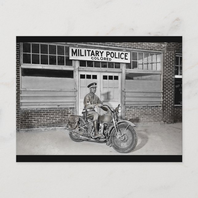 Cartão Postal Polícia Militar Afro-Americana (Frente)