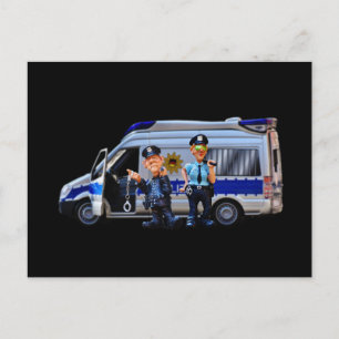 Cartão Postal Polícia Polícia Polícia Luzes de Formando da Acade