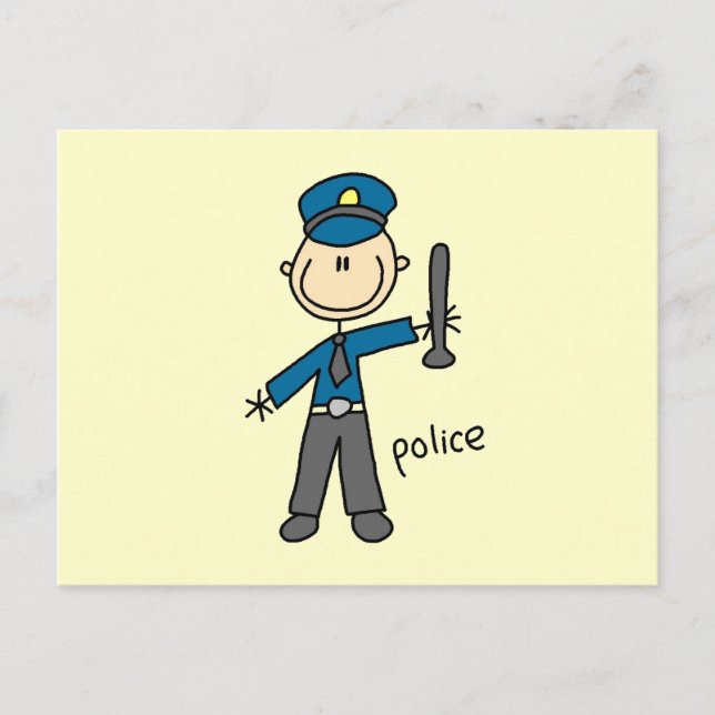 Cartão Postal Policial - Figura (Frente)