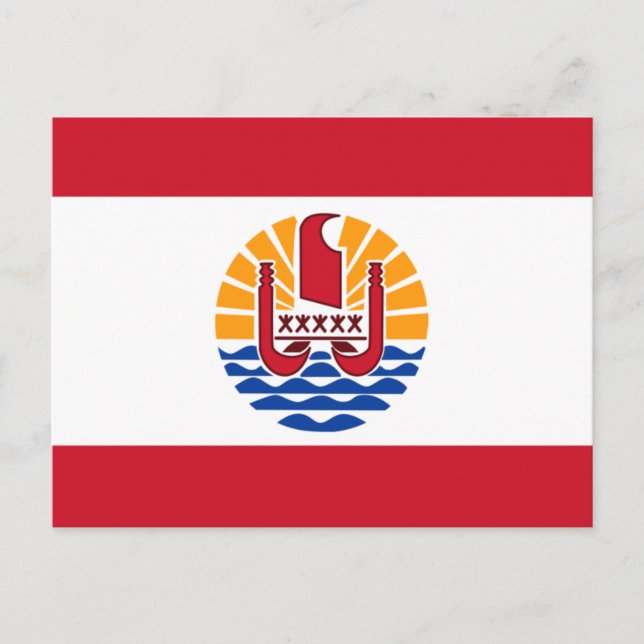 Cartão Postal polinésia francesa (Frente)