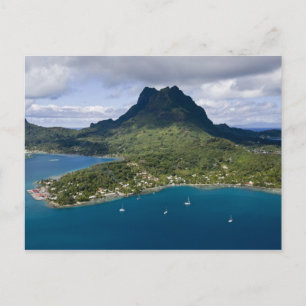 Cartão Postal Polinésia Francesa, Bora Bora. Vista aérea de