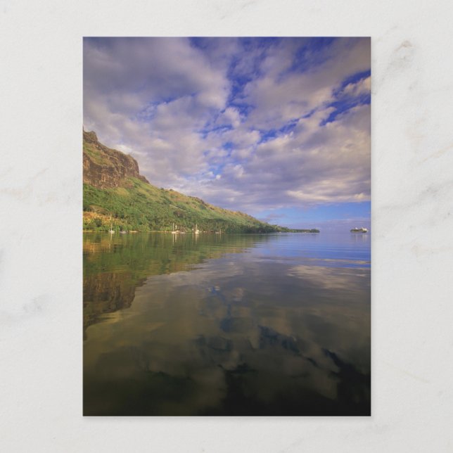 Cartão Postal Polinésia Francesa, Moorea. Baía de cozinheiros. N (Frente)