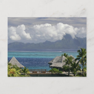 Cartão Postal Polinésia Francesa, Moorea. Uma visão da ilha
