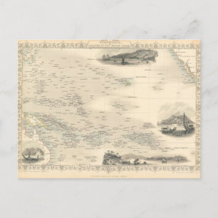 Cartão Postal Polinésia   Ilhas no Oceano Pacífico