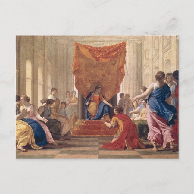 Cartão Postal Poliphilus Kneeling antes da Rainha Eleuterylida (Frente)