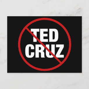 Cartão Postal Política Anti Ted Cruz Democrata do Texas