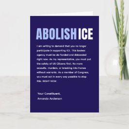 Cartão postal político anti ICE personalizado
