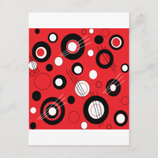 Cartão Postal Polka Red