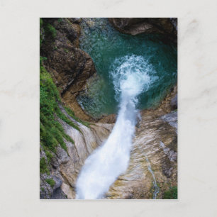 Cartão Postal Pollat River Waterfall - Castelo de Neuschwanstein