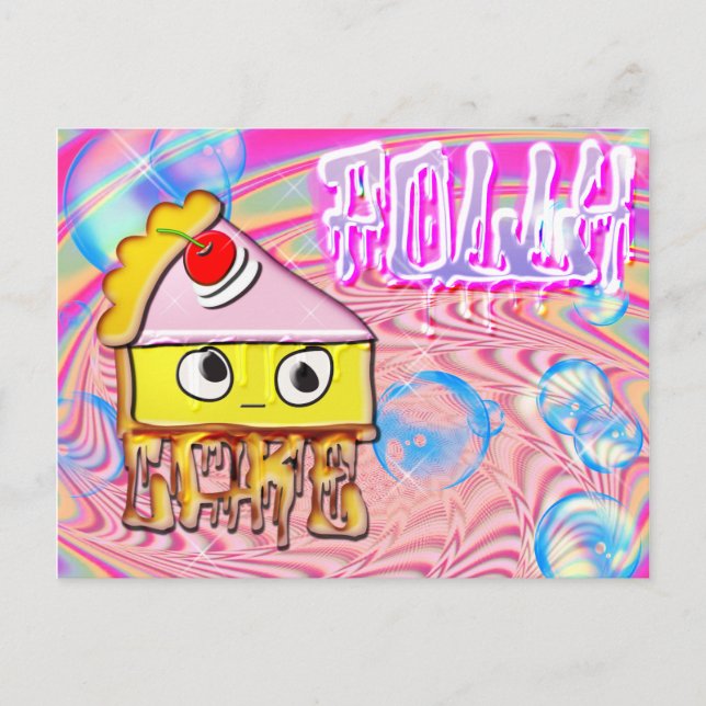 Cartão Postal Polly Cake - Tortina - (Frente)